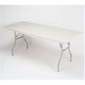 Kwik Covers Kwik Covers 3072PK-IVORY 30 x 72 in. Fitted Plastic Table Covers With Elastic 3072PK-IVORY